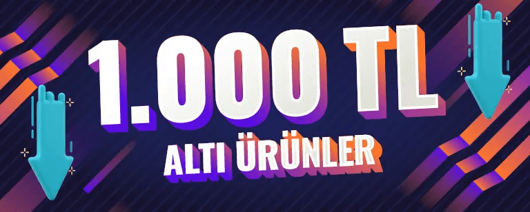 1.000 TL Altı Ürünlerde İndirim