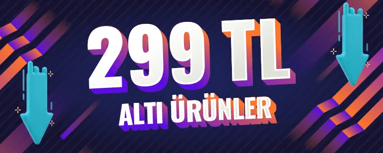 299 TL Altı Ürünlerde İndirim